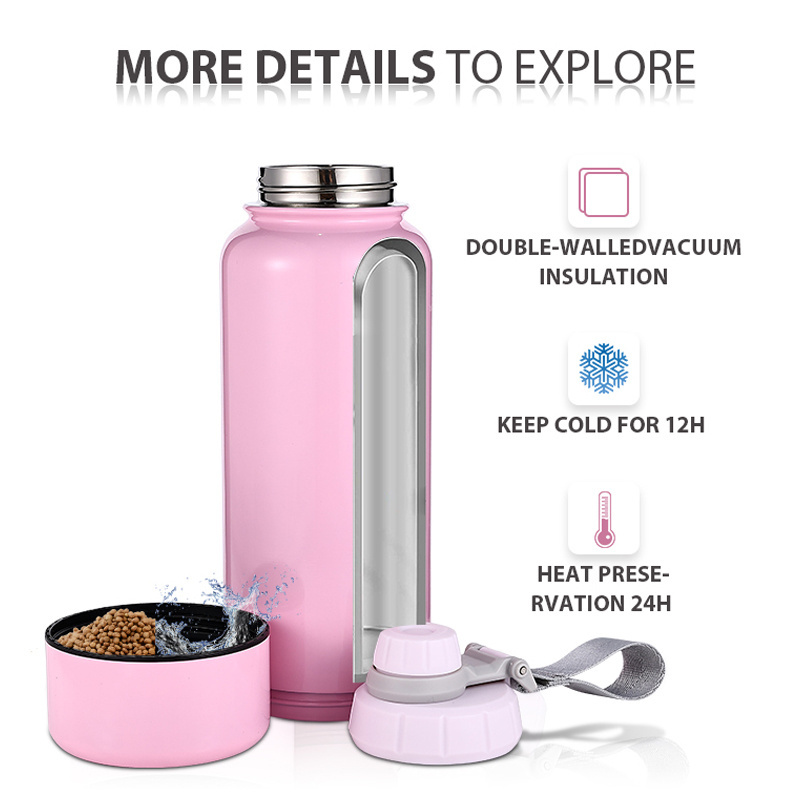 2023 Everich New Design 32oz  Stainless Steel Vacuum Insulated Water Bottle With 8oz Store Capacity