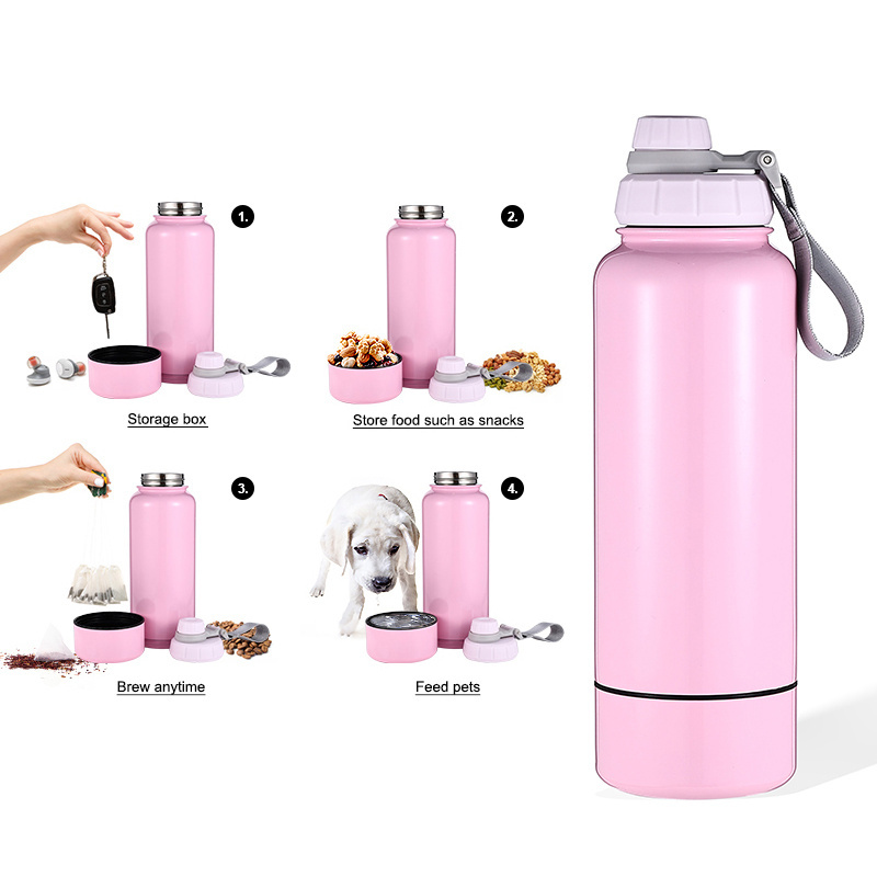 2023 Everich New Design 32oz  Stainless Steel Vacuum Insulated Water Bottle With 8oz Store Capacity