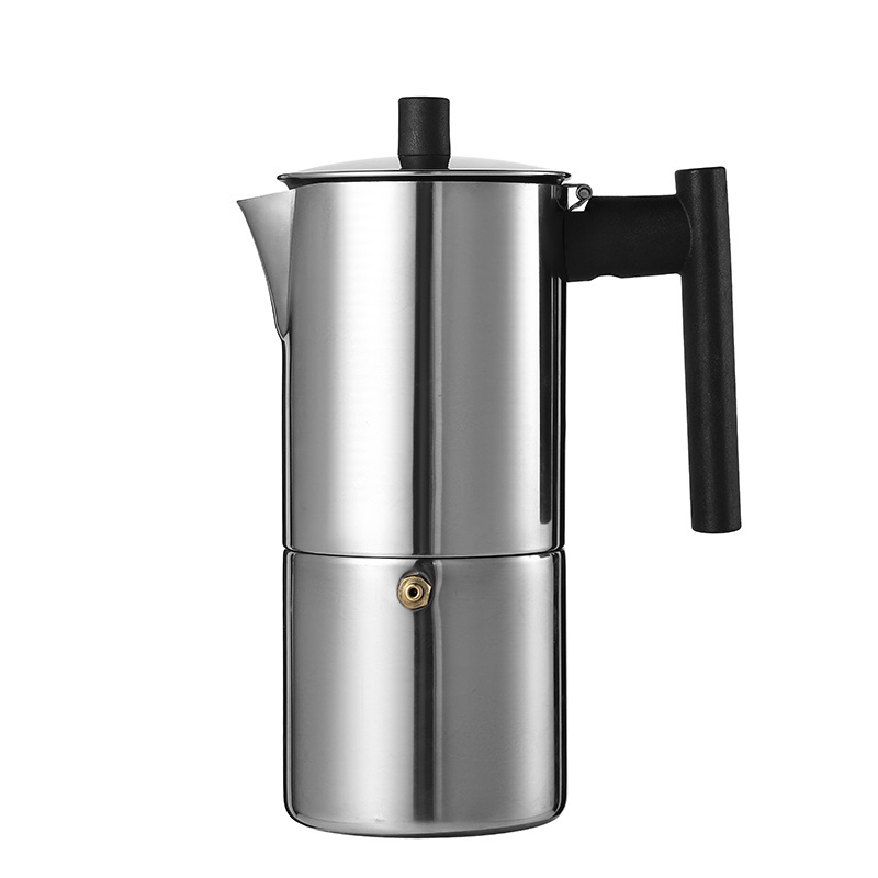 New Product Ideas 2023 Stainless Steel Custom Portable Moka Coffee Pot 4 Cup