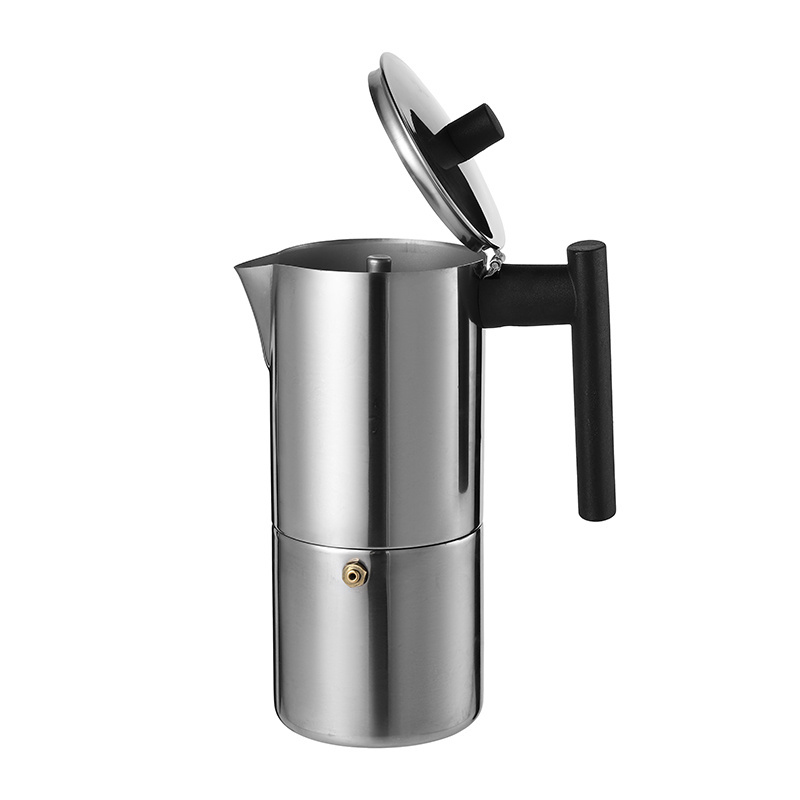 New Product Ideas 2023 Stainless Steel Custom Portable Moka Coffee Pot 4 Cup