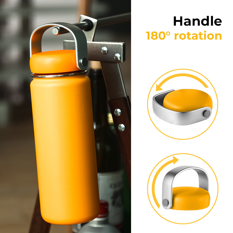 Hot Sale Portable Vacuum Flask 32 Oz Stainless Steel Water Bottles With Colorful Rope