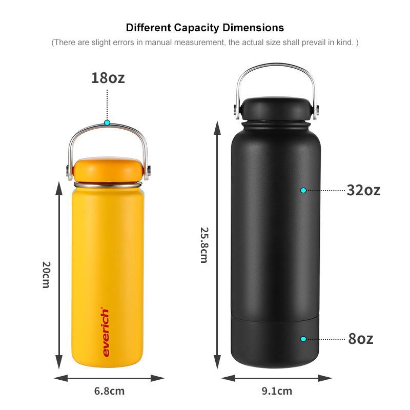 Hot Sale Portable Vacuum Flask 32 Oz Stainless Steel Water Bottles With Colorful Rope