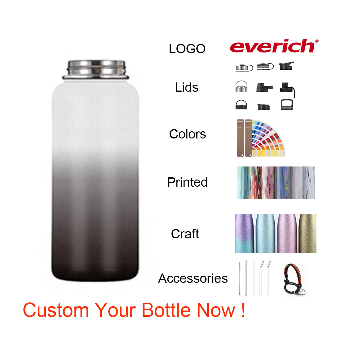 100% Leak Proof 64Oz Big Water Flask Stainless Steel Insulated Water Bottle Keep Hot And Cold 24 Hours