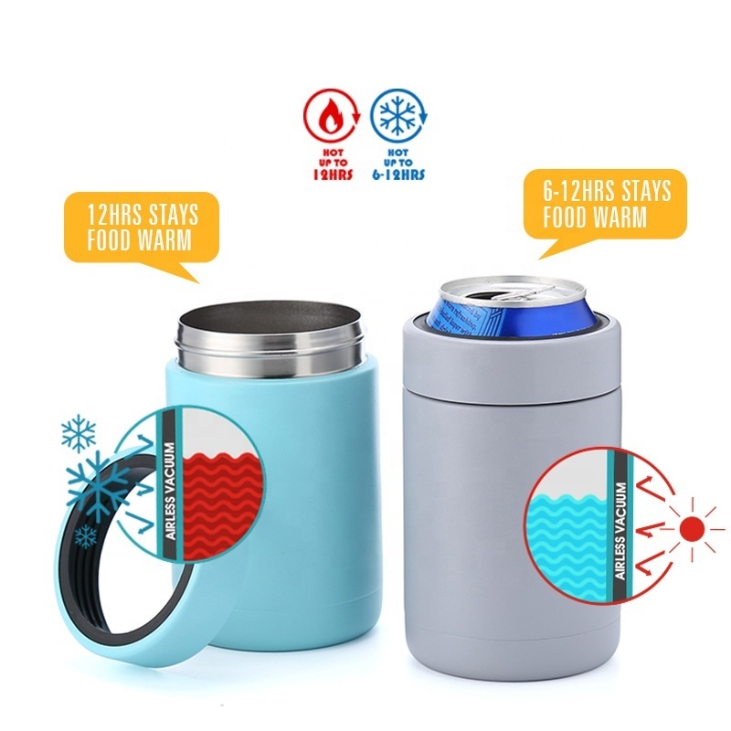 Double Walled Vacuum Insulated Stainless Steel Beer Bottle and Can Cooler