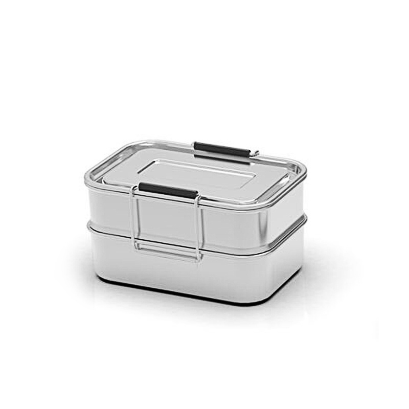 Lunch Box Everich 900ml/1800ml 18 8 Leakprooof Stainless Steel Food Storage Boxes & Bins Metal Food Container Eco-friendly 1-3L