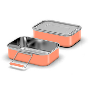 Lunch Box Everich 900ml/1800ml 18 8 Leakprooof Stainless Steel Food Storage Boxes & Bins Metal Food Container Eco-friendly 1-3L