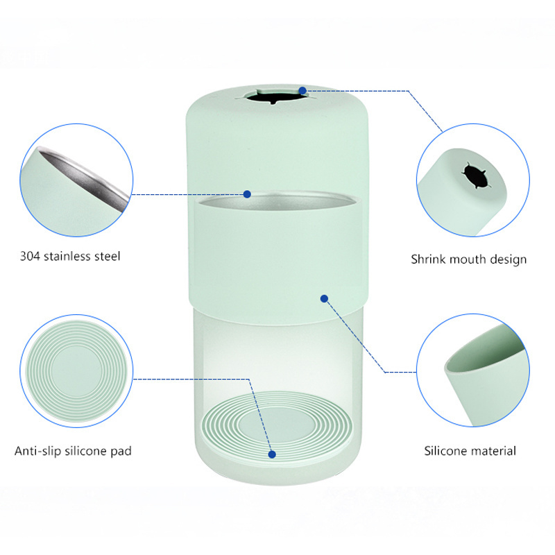 ODM Everich Custom Stainless Steel Can Cooler with Anti-slip Silicone Pad Fit 250ml to 500ml Cans and Bottles