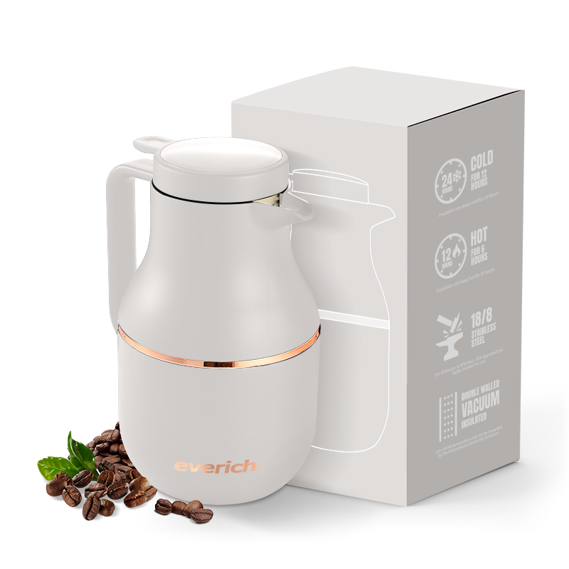 1.2L Free Sample 304 Double Wall Stainless Steel Insulated Carafe Coffee Carafe Drink Dispenser