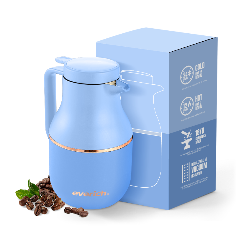 1.2L Free Sample 304 Double Wall Stainless Steel Insulated Carafe Coffee Carafe Drink Dispenser