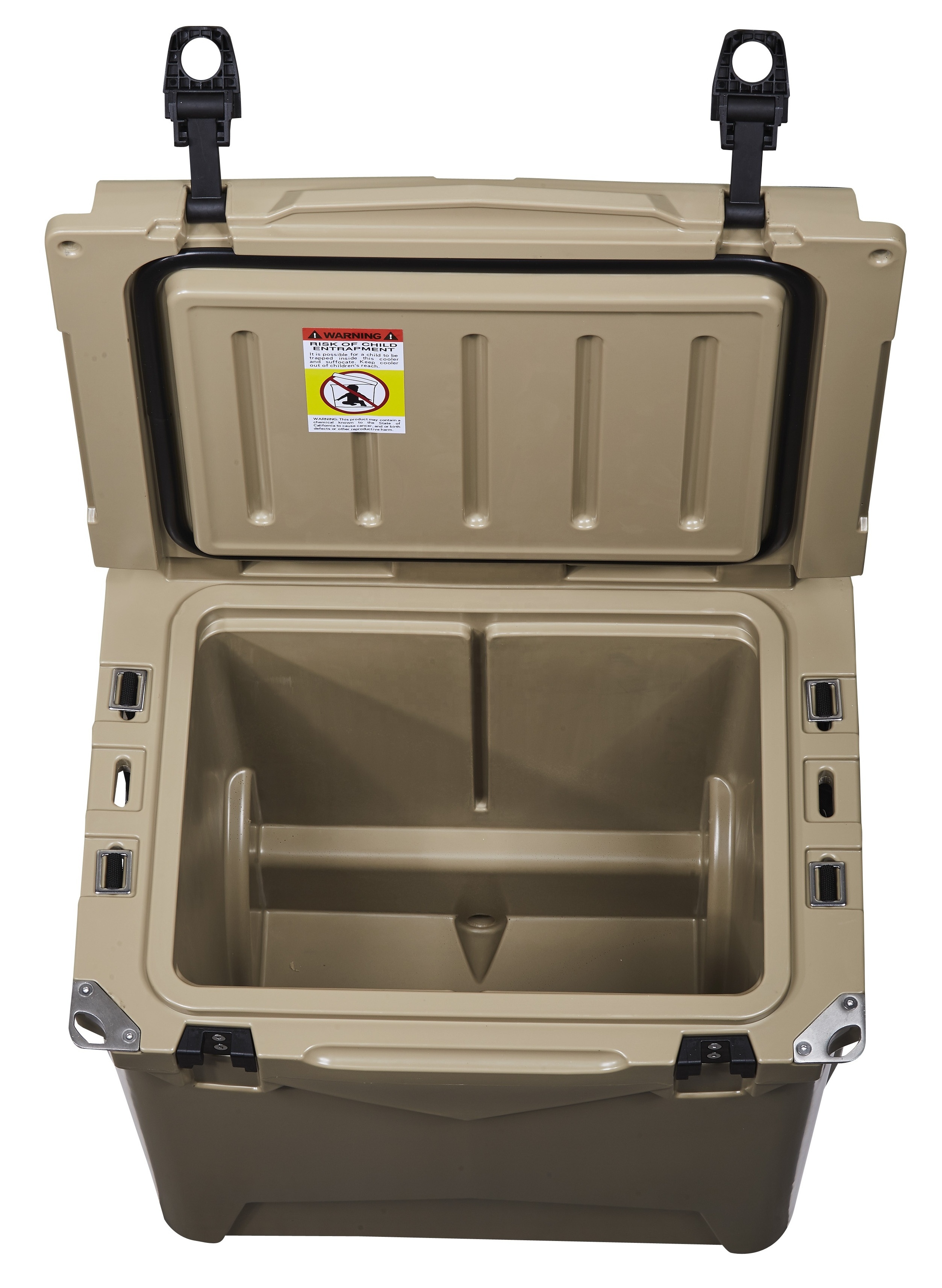 Outdoor Portable Commercial Hunting Fishing Fresh Keeping Ice Vacuum Forming Rotomolded Cooler Box with Wheel