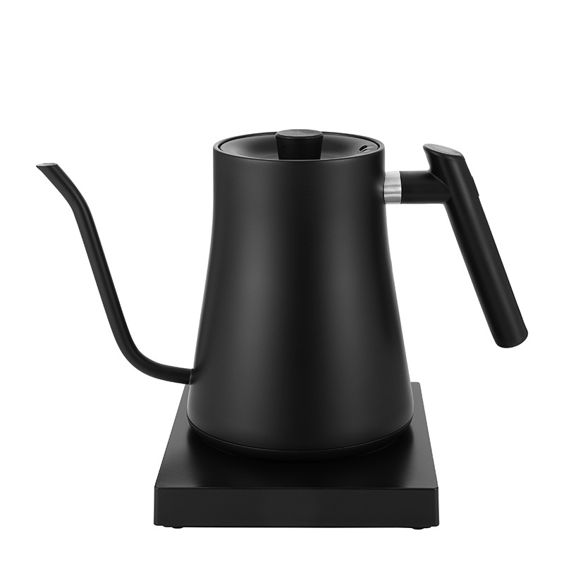 Gooseneck Electric Pour-Over Kettle 1L Stainless Steel Kettle Temperature Variable Kettle for Coffee Tea Brewing