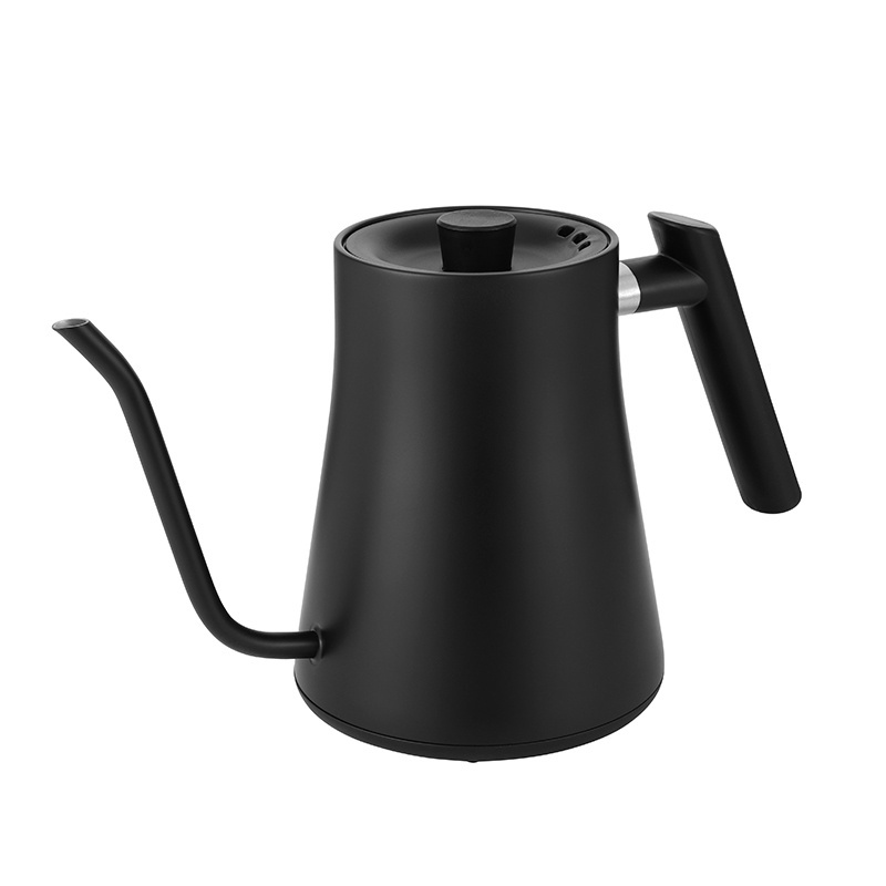 Gooseneck Electric Pour-Over Kettle 1L Stainless Steel Kettle Temperature Variable Kettle for Coffee Tea Brewing