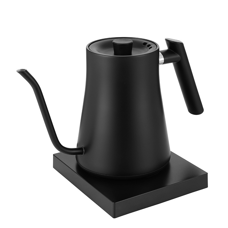 Gooseneck Electric Pour-Over Kettle 1L Stainless Steel Kettle Temperature Variable Kettle for Coffee Tea Brewing