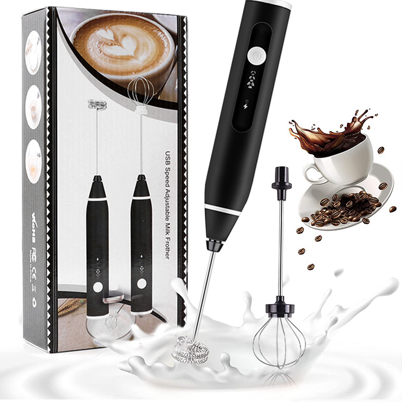 Top Seller 3-speed Drink Mixer Handheld Milk Frother USB Rechargeable Coffee Foam Maker Electric Milk Frother