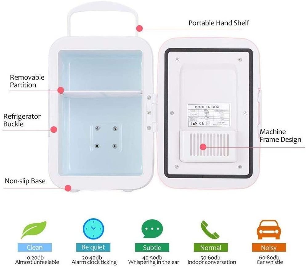 8L 10L Small Fridge Mini Refrigerators Cooler Portable Fridge Great for Skincare, Foods, Medications, Breast Milk, Home For Car