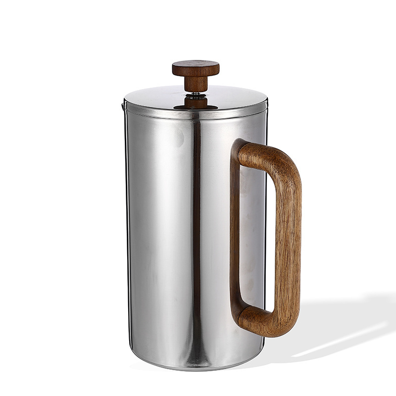 High-quality Life Double Wall Stainless Steel Thermal Coffee Pot Thermos Tea Infuser French Press Coffee Maker