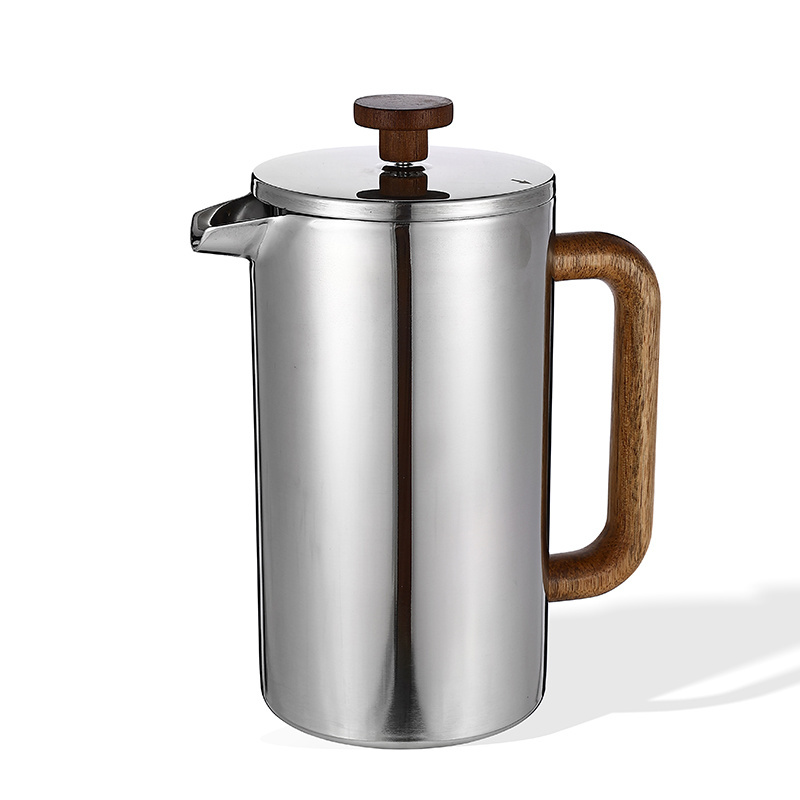 High-quality Life Double Wall Stainless Steel Thermal Coffee Pot Thermos Tea Infuser French Press Coffee Maker