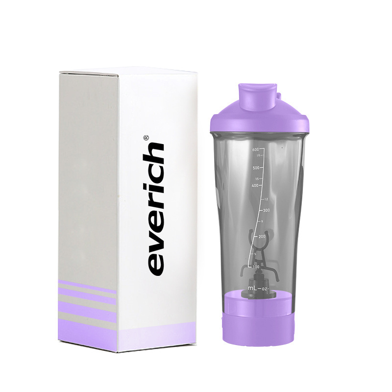 Electric Protein Shaker Bottle With Plastic For Gym Exercise Water Bottle Customized Color And Logo With BPA-Free Lid