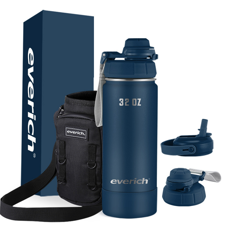 Double Walls Insulated Vacuum 32oz sport Water Bottle 304 Stainless Steel Water Bottle Support Custom With Lid