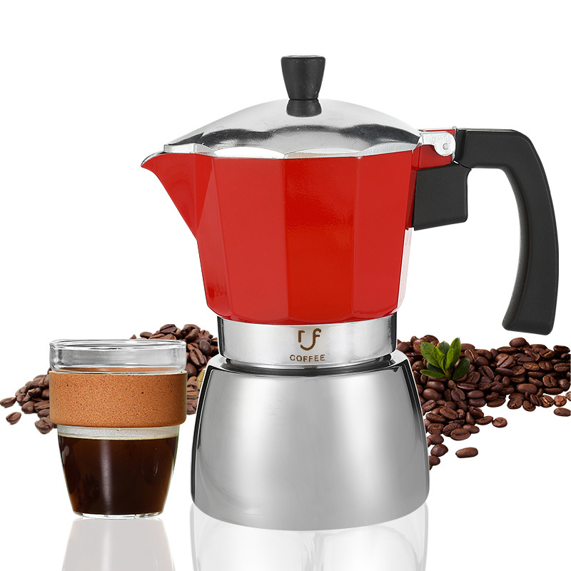 Everich Cuban Coffee Maker Italian Espresso Greca Coffee Maker for Induction Gas or Electric stoves