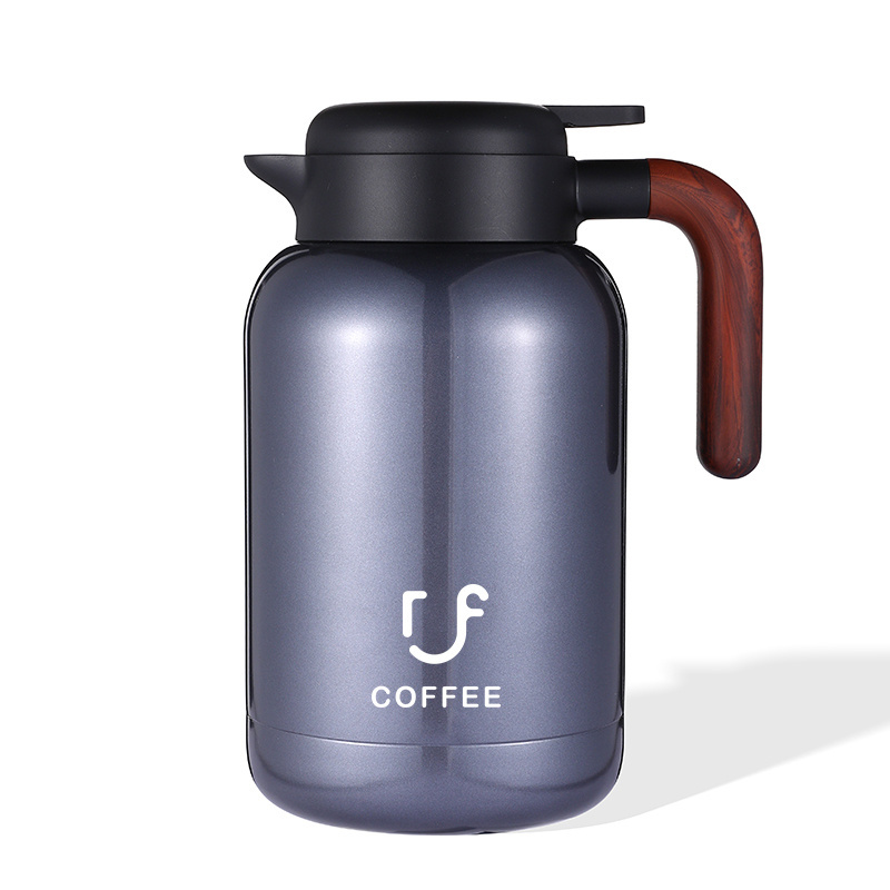 1.0L 1.5L 2.0L 304 Stainless Steel Insulation Thermos Vacuum Flask Tea Coffee Pot with Custom Logo