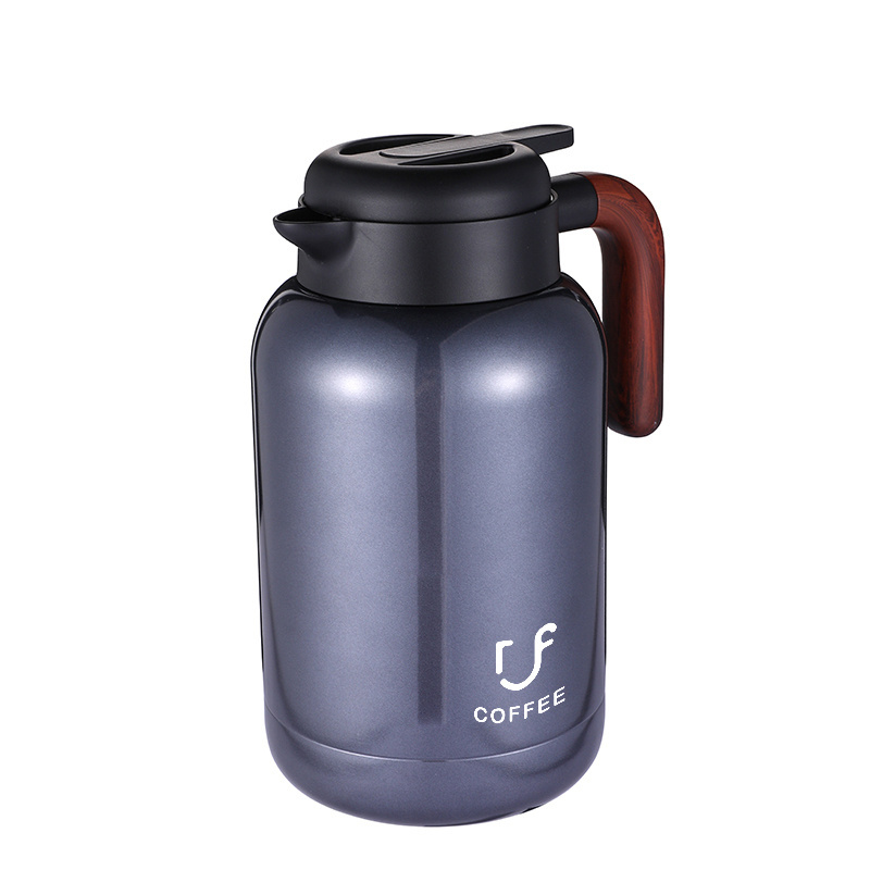 1.0L 1.5L 2.0L 304 Stainless Steel Insulation Thermos Vacuum Flask Tea Coffee Pot with Custom Logo