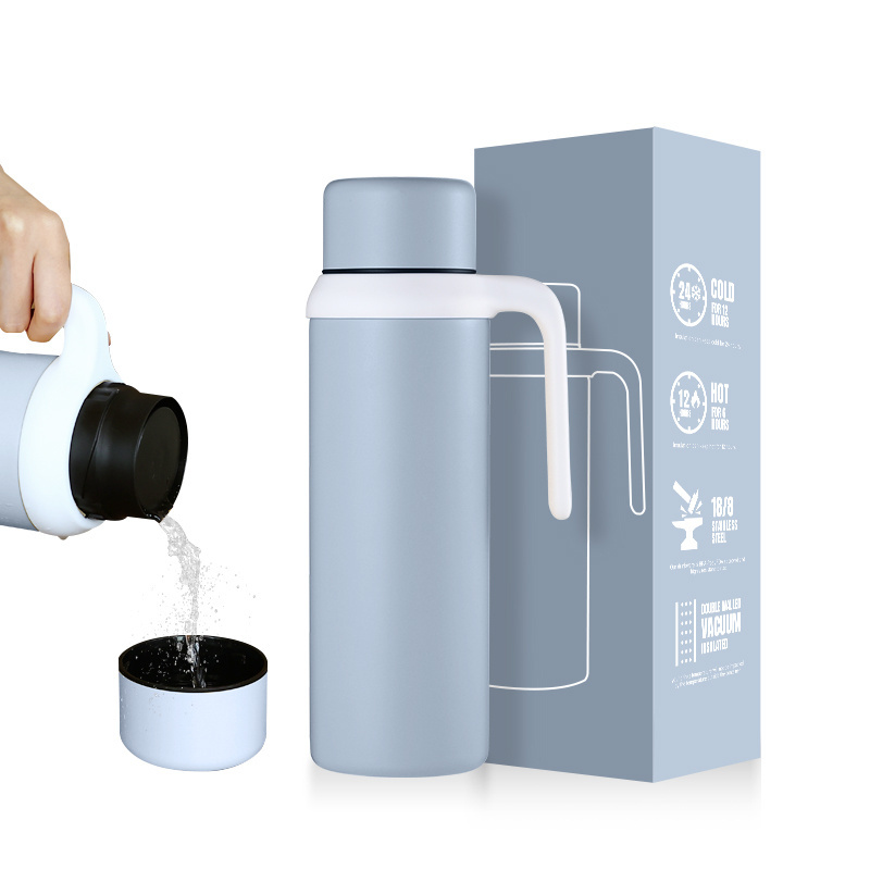 Simple 1000ml Insulated Coffee Carafe Flask Stainless Steel Thermos Teapot for Hotel Restaurant