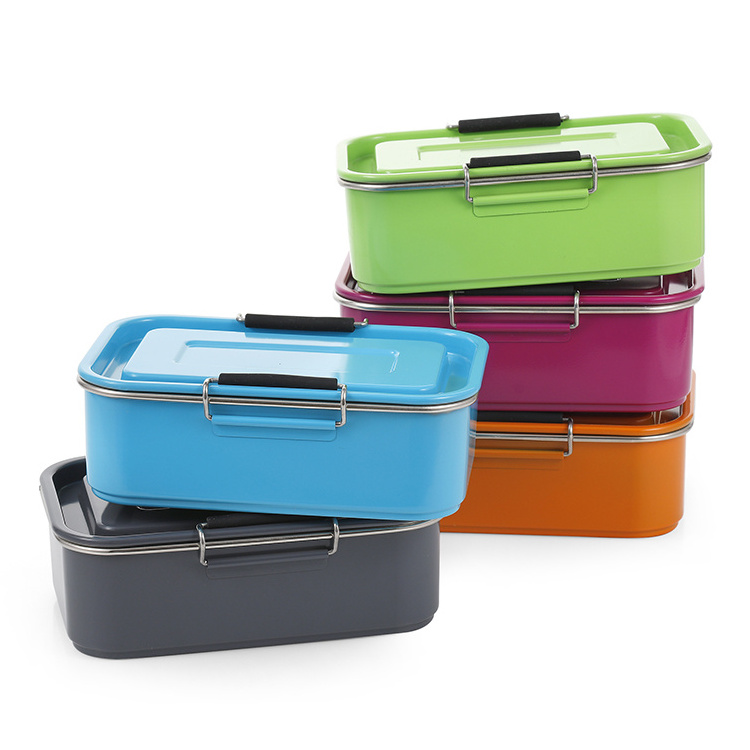 Japanese Style Stainless Steel 304 Thermal Insulation 900ML Tiffin Bento Lunch Box with Seal LID