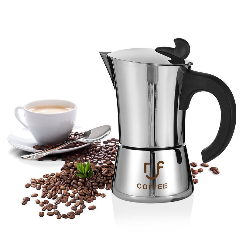 Stovetop Espresso Maker 6Cup 300ml Stainless Steel Italian Coffee Machine Maker Induction Moka Pot