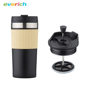 2022 Stainless Steel Coffee Tumbler Cups 12 oz Insulated Portable Travel Double Wall French Press