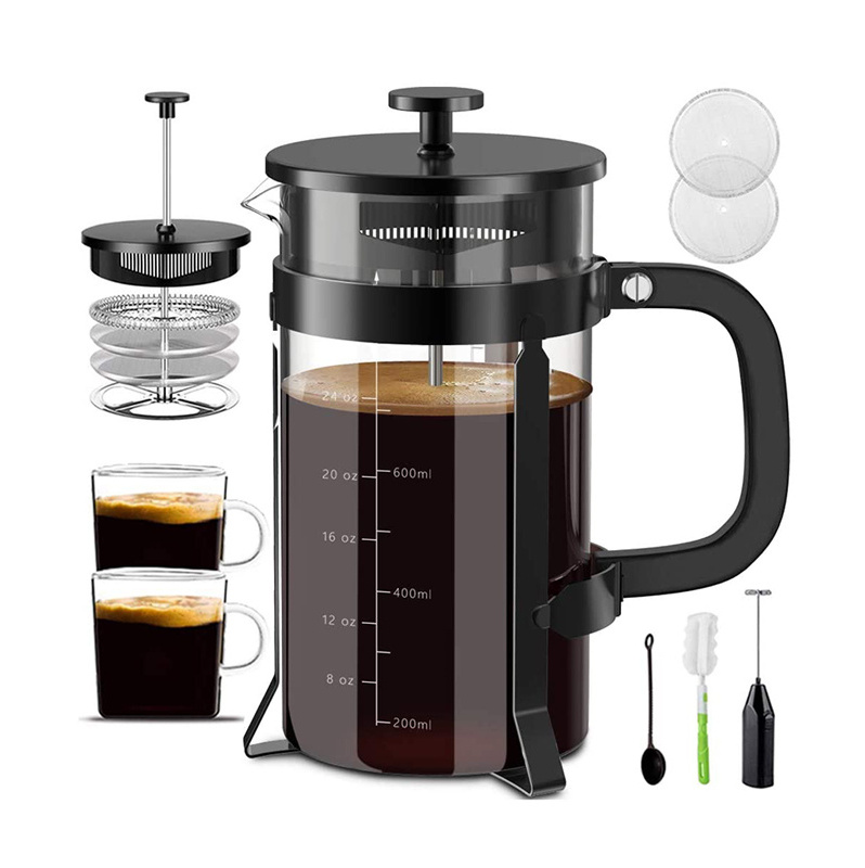 Oem Odm Eco-friendly Bpa Free Portable 34 Oz Glass Espresso French Press Coffee Tea Maker