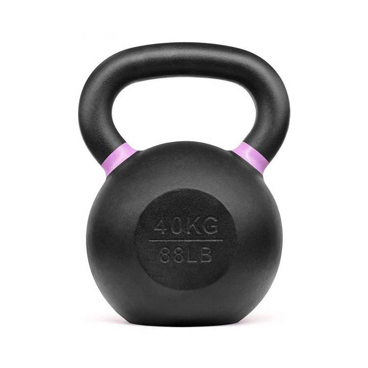 China 50Kg/60Kg/24Kg Cast Iron Powder Coated Kettlebell Set For Sale