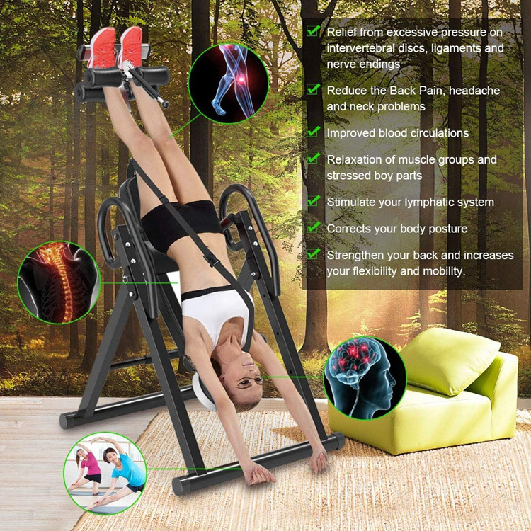 High Quality Professional Electric Handstand Machine Inversion Therapy Tables for Reduce Back Pain