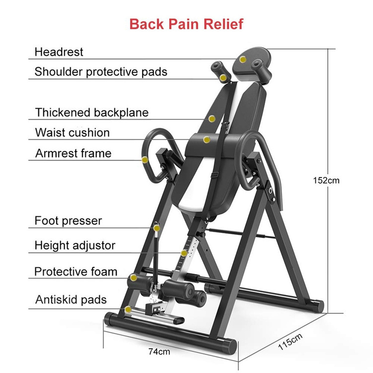 High Quality Professional Electric Handstand Machine Inversion Therapy Tables for Reduce Back Pain