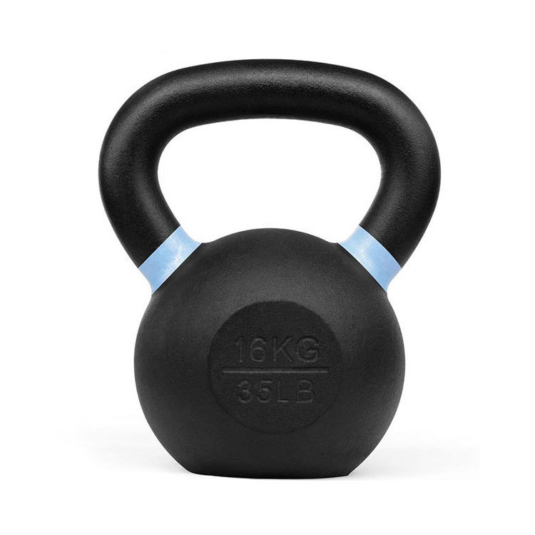 China 50Kg/60Kg/24Kg Cast Iron Powder Coated Kettlebell Set For Sale