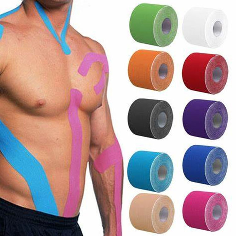 Wholesale Standard Roll Elastic Athletic Cotton 5cm Waterproof Sports Muscle Kinesiology Tape