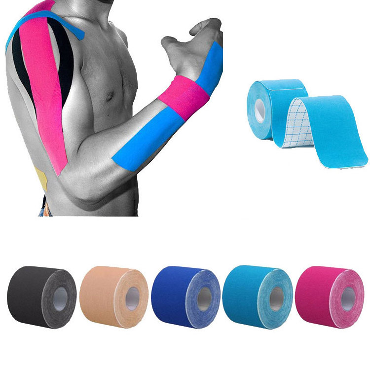 Wholesale Standard Roll Elastic Athletic Cotton 5cm Waterproof Sports Muscle Kinesiology Tape