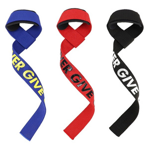 Custom Logo Wrist Protection Bodybuilding Training Gym Weight Lifting Wrist Straps