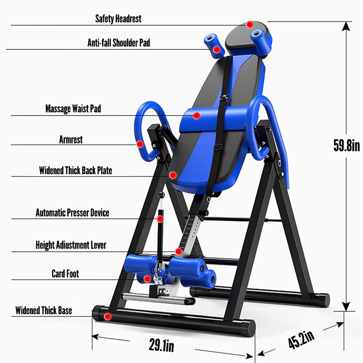 Custom Logo Wholesale Fitness Cheapest Gym Equipment Inversion Therapy Table