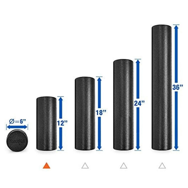 High Density EPP Body Muscle Massage Black and Speckled Colors Round Muscle Solid Extra Firm EPP Foam Roller for Gymnastic Yoga