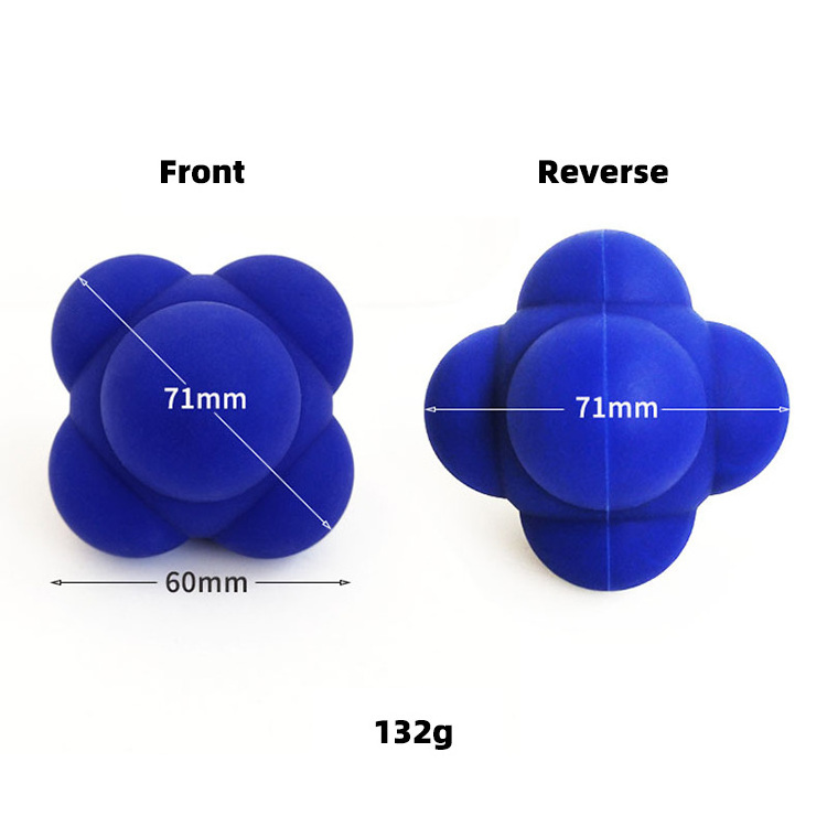 Convenient Professional Premium Hand Exercise Sports Fitness Silicon Hexagon Agility Training Boxing Reaction Ball