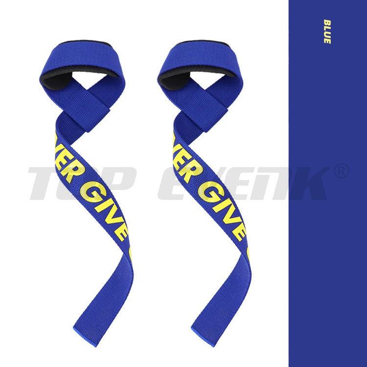 Custom Logo Wrist Protection Bodybuilding Training Gym Weight Lifting Wrist Straps