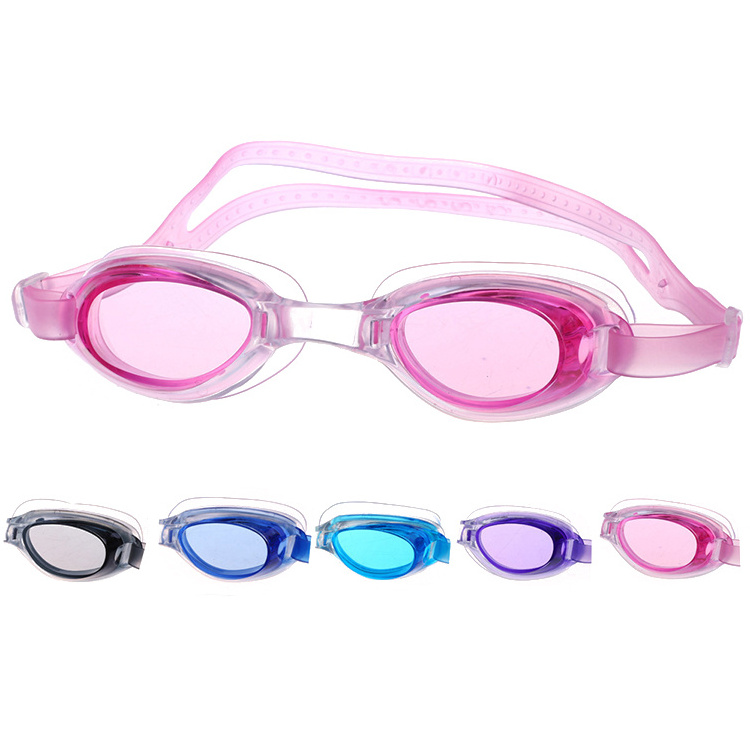 Custom Logo Silicone Strap Swimming Pool Gear Best Waterproof Swim Goggles