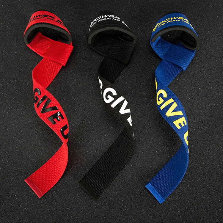 Hot Sale Custom Logo Adjustable Gymnastic Fitness Weight Lifting Gym Weightlifting Wrist Strap