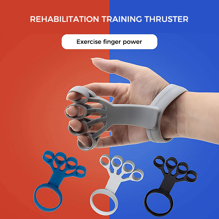 Device Finger Exercise Hand Strengthener Stretcher Hand Trainer Rehabilitation Training Equipment Muscle Tool Silicone Hand Grip