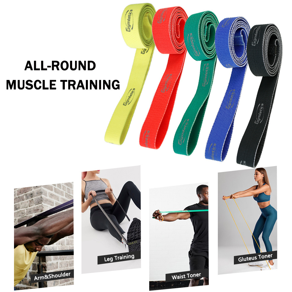 Custom Logo Workout Fitness Indoor Fitness Strong Fabric Pull Up Power Exercise Band