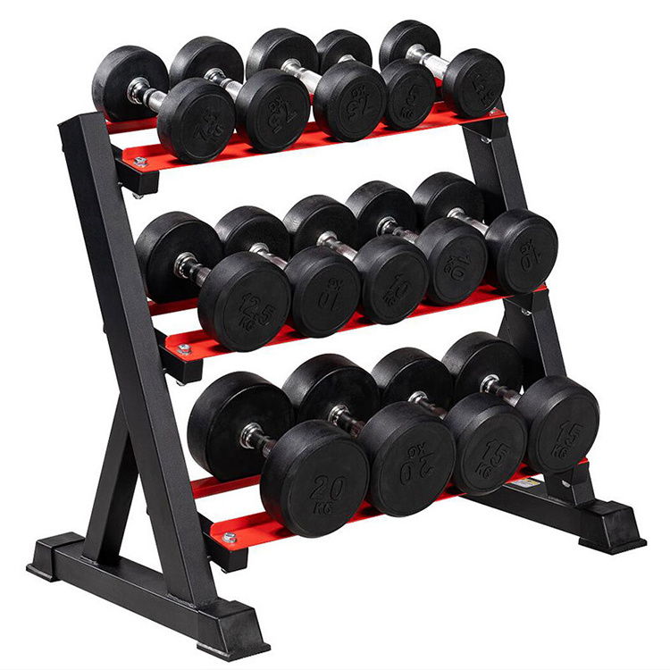 3-10Pairs Steel Multideck Dumbbell Rack For Commercial Gym USE