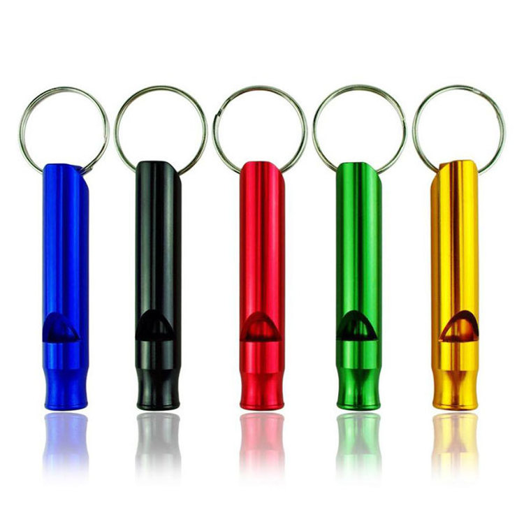 Multifunctional Aluminum Emergency Survival Camping Hiking Whistle for Outdoor Sport