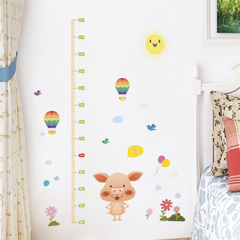 Animal Wall Stickers Tree Elephant Giraffe Lion Wall Nursery Sticker Wall Decor For Kids Baby Playroom Bedroom Living