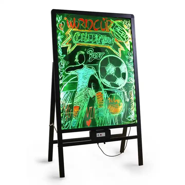 A Frame Sidewalk Sign Outdoor Poster Holder Stand One Sided Poster Outdoor Advertising Sign